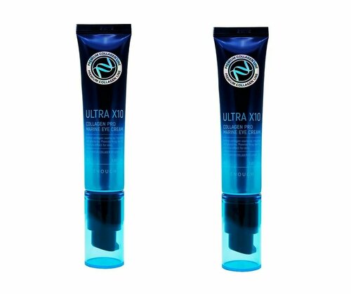 Enough Крем для век и глаз увлажняющий с коллагеном ultra x10 collagen pro marine eye cream, 30 мл, 2 шт