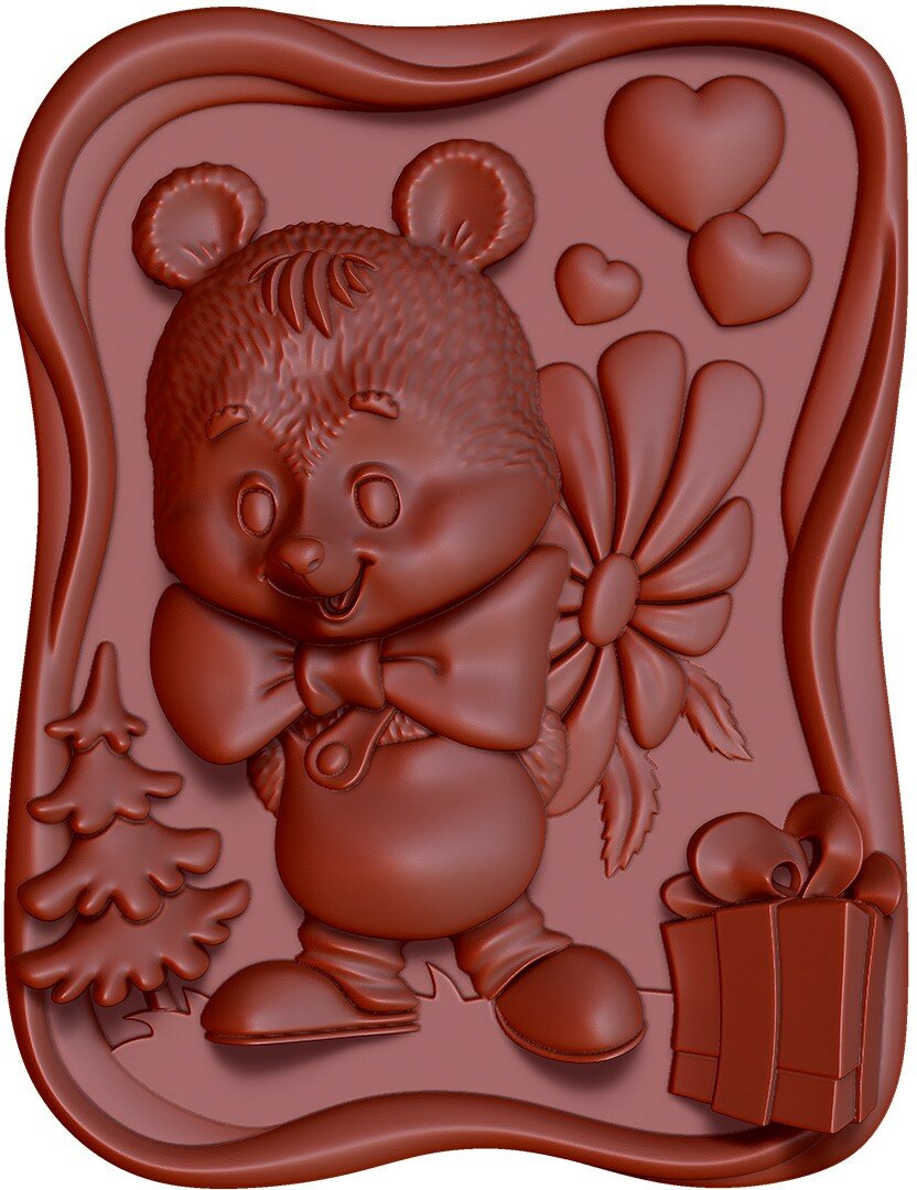 3D раскраска "МИШКА И РОМАШКА" 25см*35,KB 001 Karabazzz - фото №6