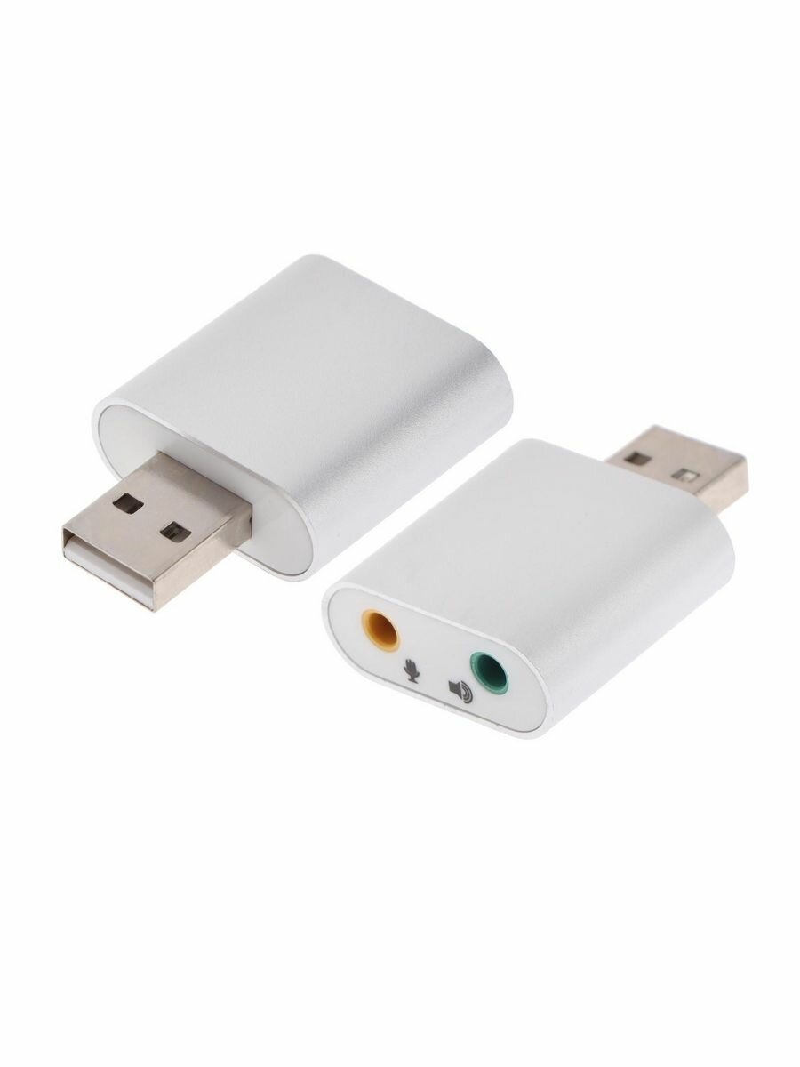 Внешняя звуковая карта LuazON, USB, наушники и микрофон