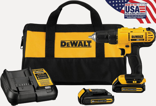 Изображение товара Аккумуляторная дрель-шуроповерт DeWalt DCD771C2 USA , АКБ 1.5 Amh 2шт
