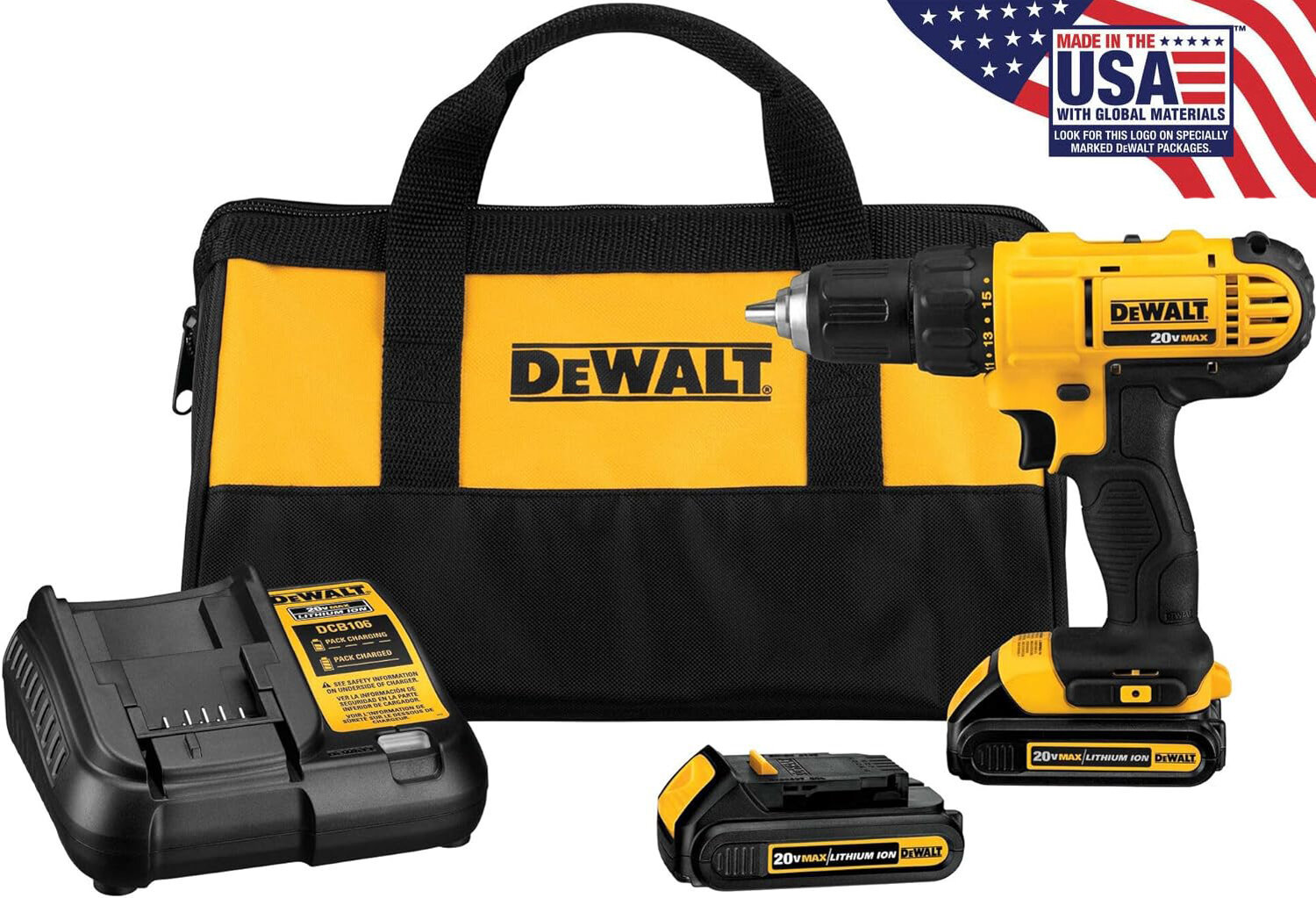 Аккумуляторная дрель-шуроповерт DeWalt DCD771C2 USA