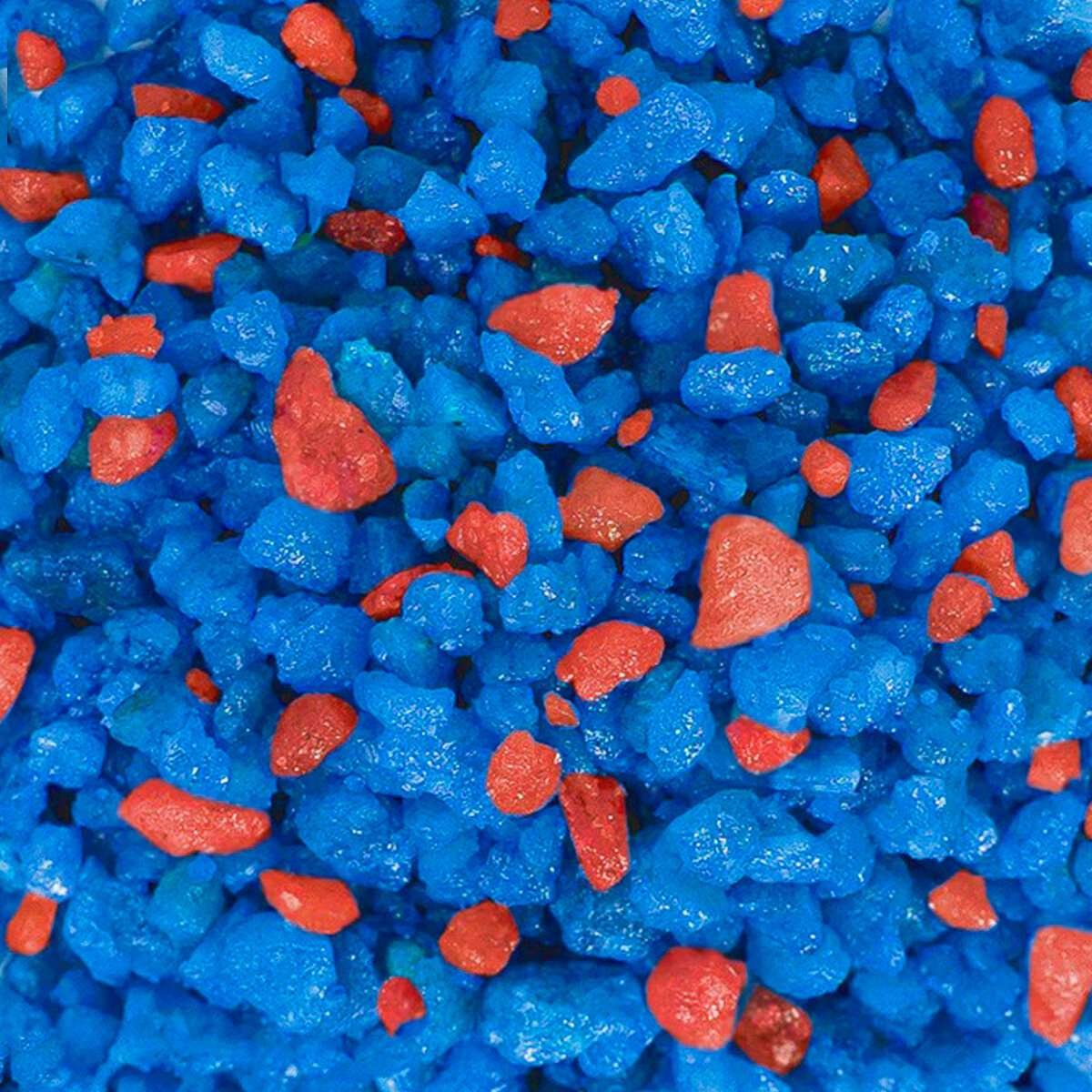 Натуральный грунт для кактусов, суккулентов и растений, Zoo One, природный материал, "Синий+бордо", (фракция 2-5 мм), 1 кг, 15-0005
