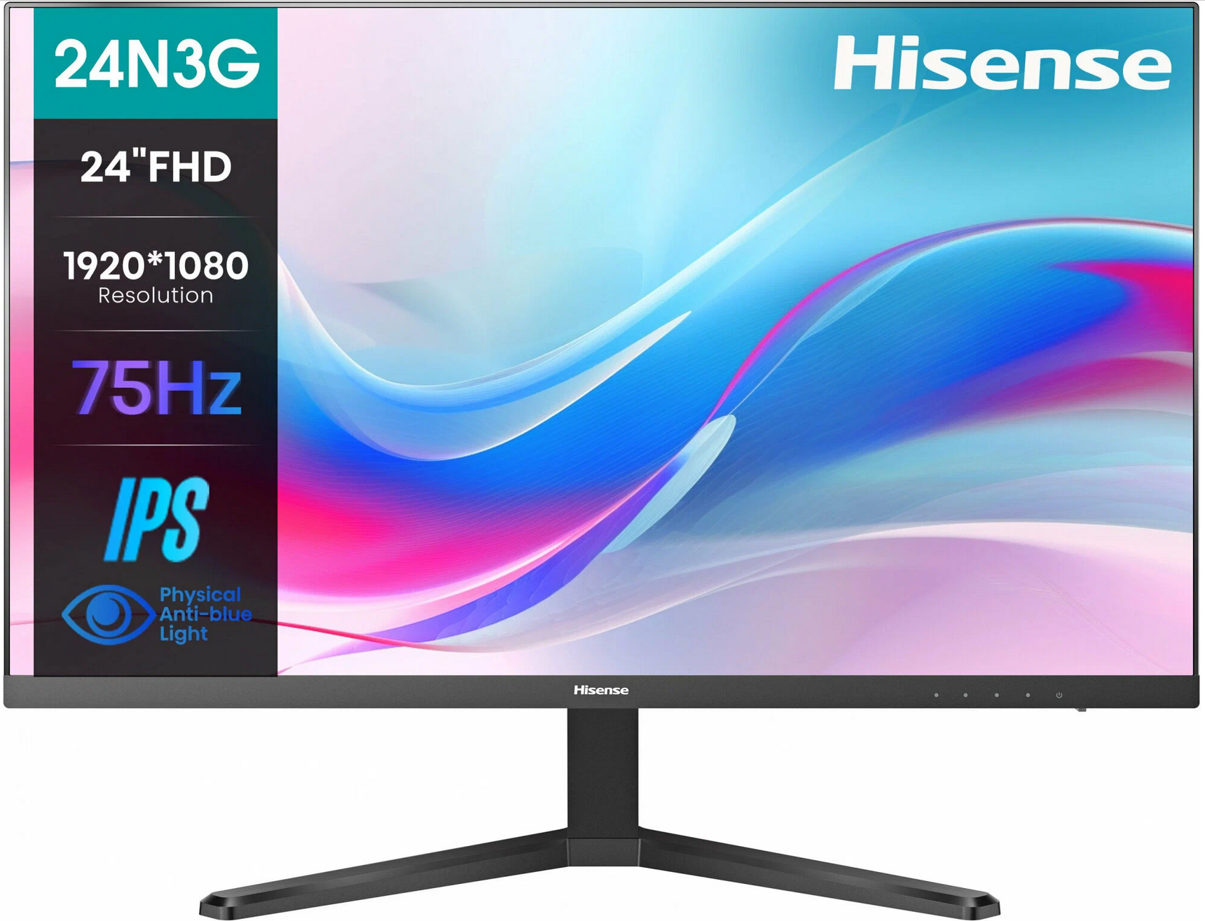 Монитор Hisense 23.8" 24N3G черный IPS LED 5ms 16:9 HDMI 1000:1 250cd 178гр/178гр 1920x1080 100Hz VGA FHD