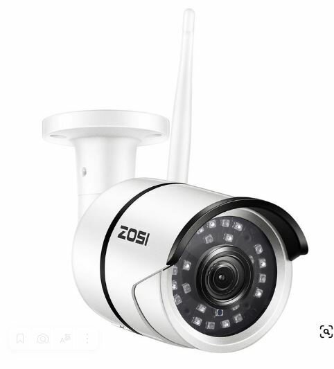 IP-камера ZOSI 1NB-2622MW-W 1080P Full HD WiFi для внутренней и внешней безопасности