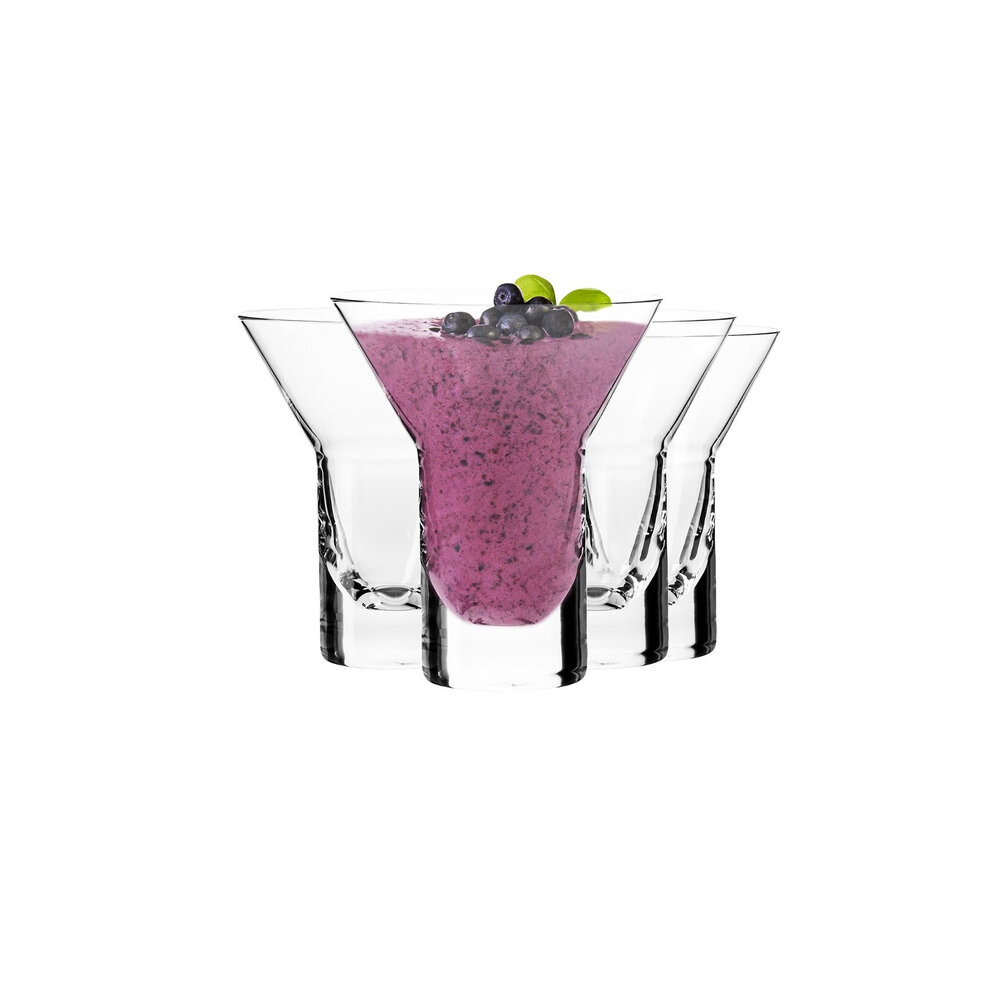 фото Набор из 4-х хрустальных бокалов для коктейлей Breakfast Martini Шейк, 150 мл, прозрачный, серия Shake, Krosno, KRO-F68C505015001010-4