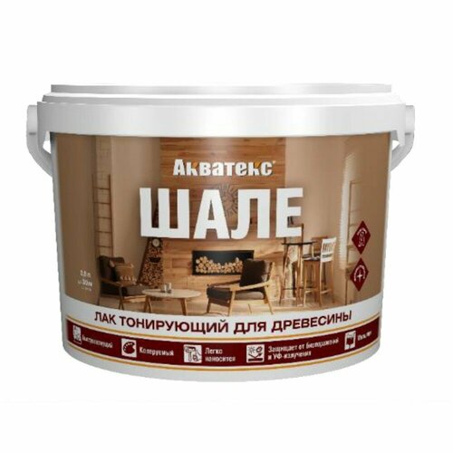 Лак тонирующий для древесины Акватекс Шале 25кг сосна 1023₽
