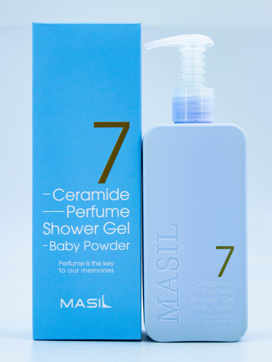 Masil Гель для душа 7 ceramide perfume shower gel (baby powder) аромат детской присыпки, 300 мл