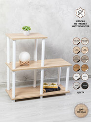 Стеллаж-лесенка деревянный для ванной и кухни, этажерка ЛДСП