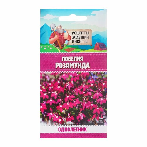 Семена цветов Лобелия Розамунда, 5 шт. декоративно лиственное растение птерис микс ø8 h15 20 см