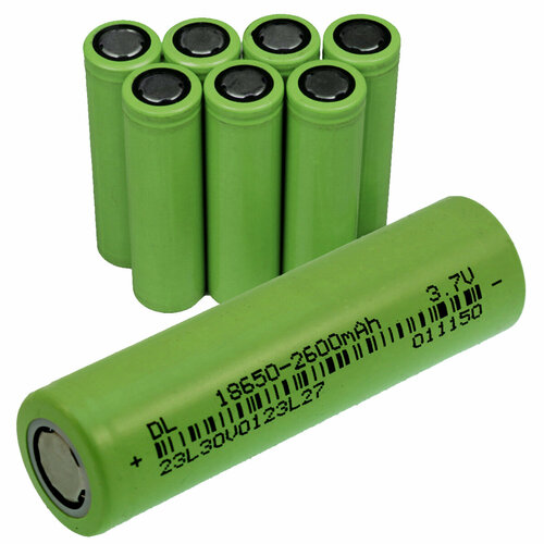 Новая мощная 18650 литий-ионная аккумуляторная батарея круглая 2600 MAH (8 шт.) (Зеленый, RB_2600_8) original wismec reuleaux rx gen3 2ml gnome atomizer rxgen3 box mod 300w vape 1 3inch screen vaporizer fit wm coil