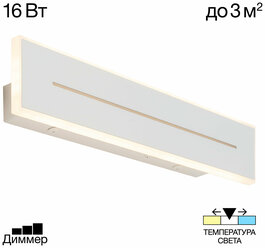 Citilux Тринити CL238640 Настенный светодиодный светильник Белый