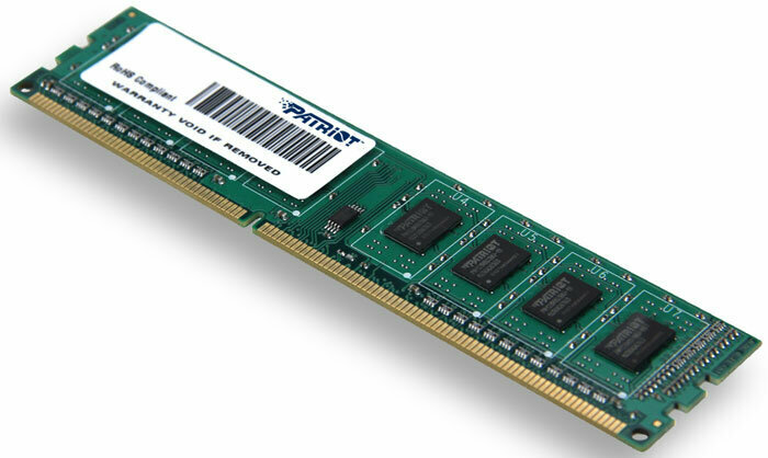 Оперативная память 4Gb PC3-10600 1333MHz DDR3 DIMM Patriot