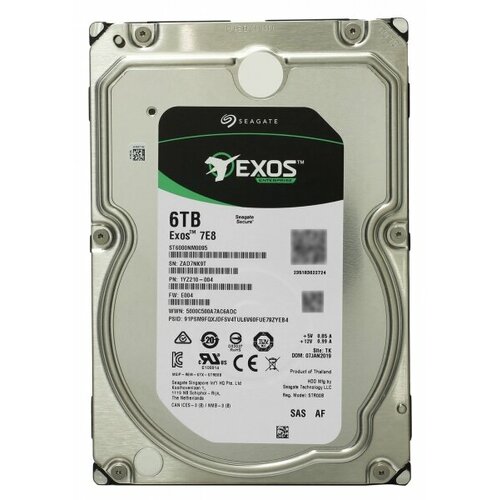 Жесткий диск Seagate 1YZ210 6Tb 7200 SAS 35 HDD 25280₽