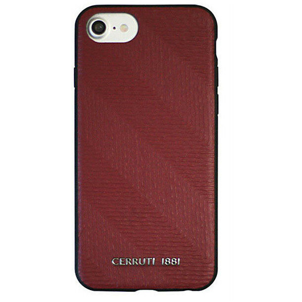 Чехол CG Mobile Cerruti 1881 Leather stamp Chevron Hard для iPhone 7/8/SE 2020, цвет Бордовый (CEHCP8PSHBRE)