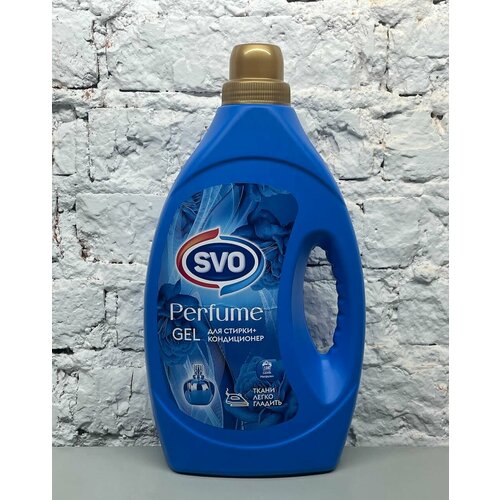 Гель для стирки белья + парфюмированный кондиционер SVO Perfume Blue 2700мл, 108 стирок