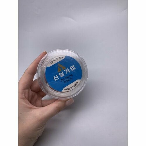 Леска-резинка, Люкс, бесцветная, прозрачная, толщина 0,5 мм, цена за 1 шт