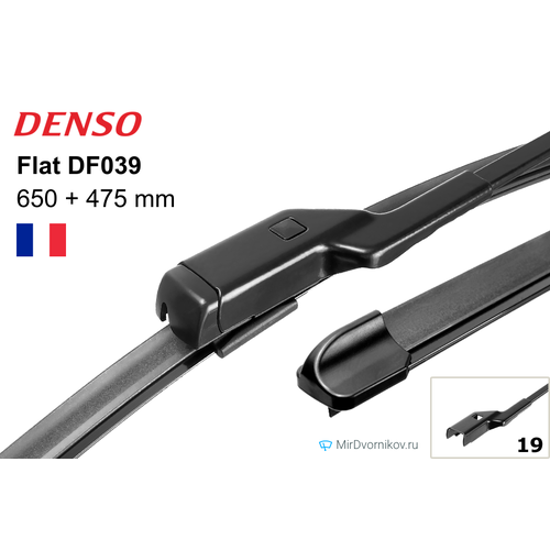 DENSO DF039 Комплект щёток стеклоочистителя (бескаркасные)