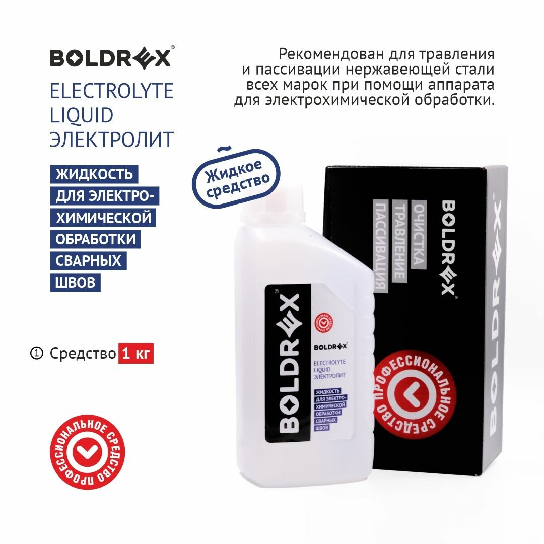 Электролит для электрохимической пассивации BOLDREX Electrolyte Liquid 1кг.