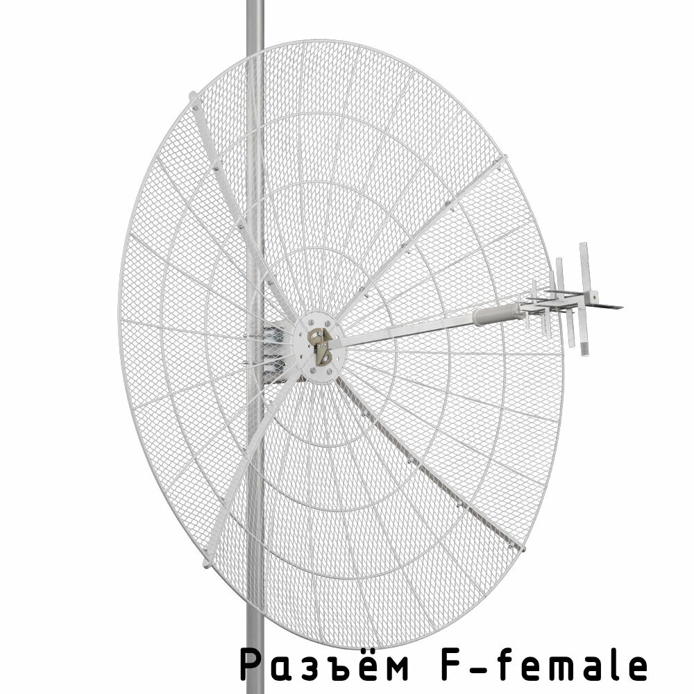 KNA27-800/2700P - параболическая MIMO антенна 27 дБ, сборная (F-female)