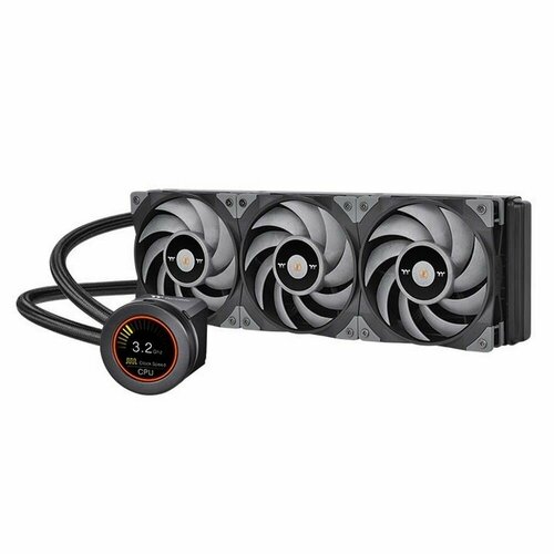 TOUGHLIQUID Ultra 360 [CL-W323-PL12GM-B] All-In-One Liquid Cooling System, Water Block 2.1 LCD, Fan 120*3, PWM 500~2500rpm/Gray/Intel LGA 1700 supported