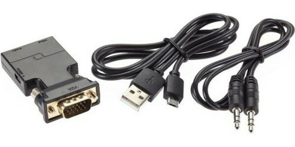 VCOM CA337A Переходник VGA(M)+audio+microUSB --> HDMI(F)1080*60Hz, VCOM <CA337A>[4895182225152] - фото №10