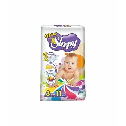Sleepy подгузники Sleepy New Midi (5-9 кг) 40шт.