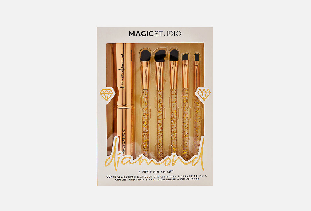 фото Набор кистей для макияжа MAGIC STUDIO, Diamond 5 Piece Brush Set 1шт