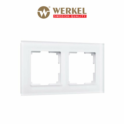 рамка из стекла на 4 поста werkel favorit w0041105 белый матовый Рамка из стекла на 2 поста Werkel Favorit W0021105 белый матовый