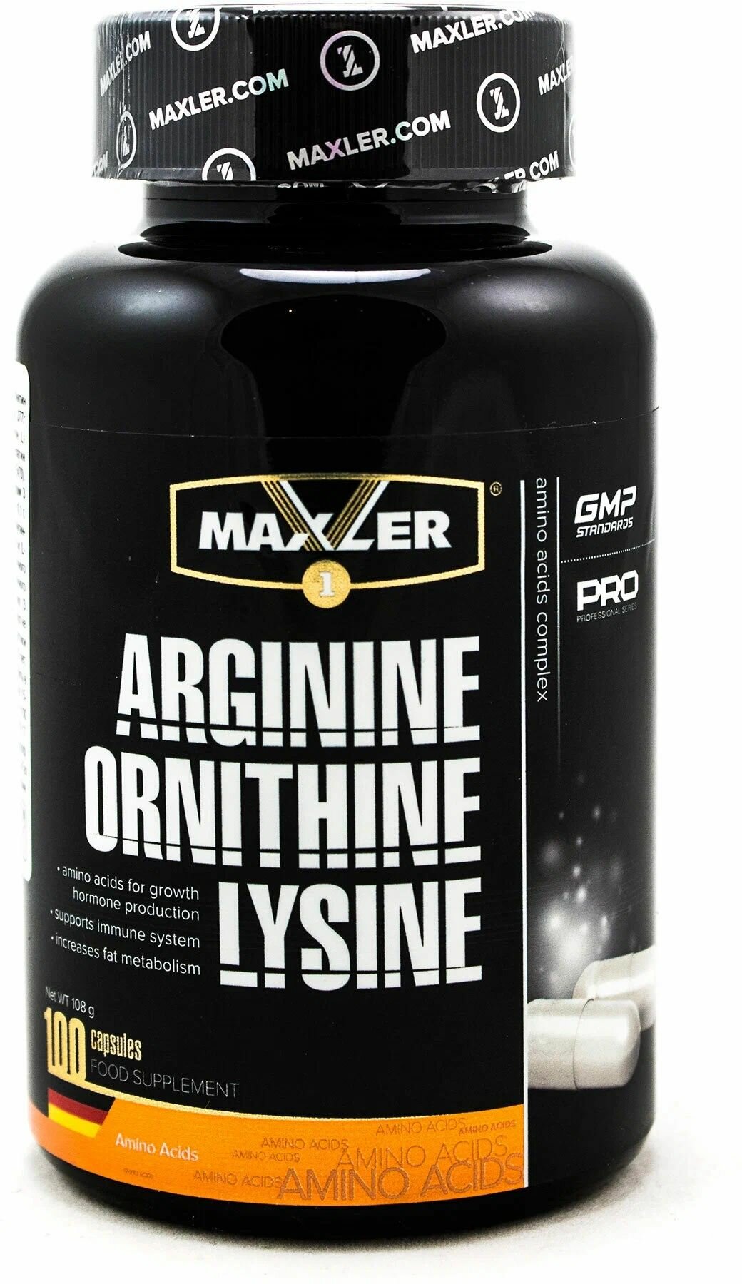Аминокислоты Maxler Arginine Ornithine Lysine 100 капсул