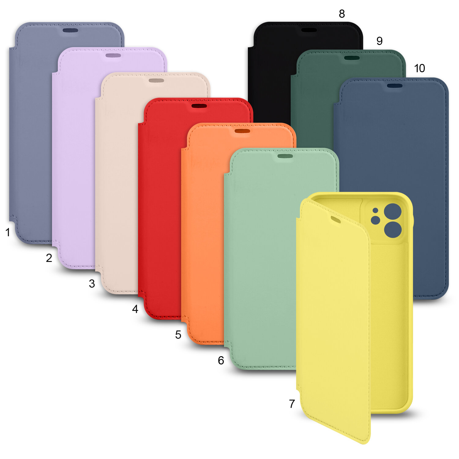 Чехол на айфон iPhone 12 Mini (цвета в ассортименте)