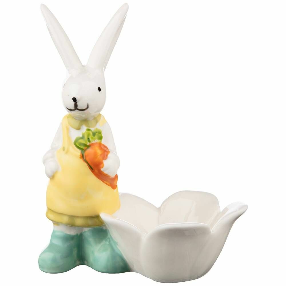 Подставка под яйцо Lefard "Пасха. Кролик", сервировочная, фарфоровая, 9,5 х 6 х 11,5 см — фото 1