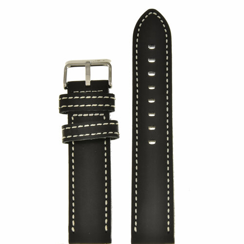 Ремешок Mario Notti, фактура матовая, размер 20мм, черный