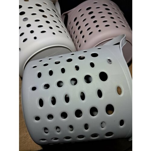 Корзинка гибкая 8л 23x215 см пластик серого белого или розового цвета на выбор 515₽