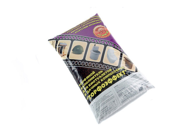 Наполнитель Торфоэффект для торфяных биотуалетов 50л