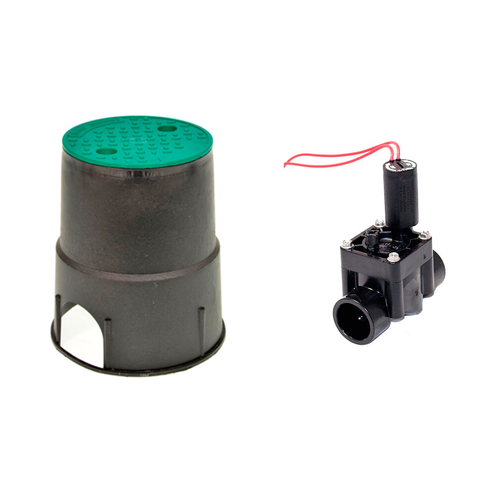 Комплект короб мини IRRITEC + э/м клапан Hunter PGV-100-GB 1" ВР