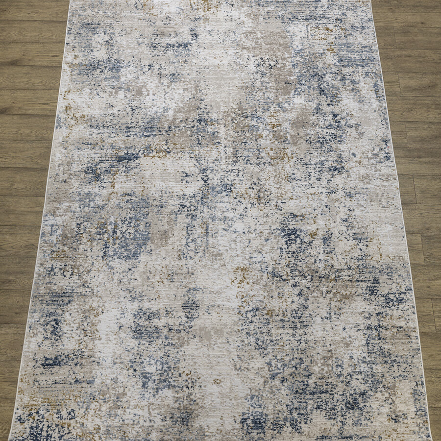 Ковер Турецкий Polo дизайн K722B цвет CREAM / BLUE 1.2x1.8м