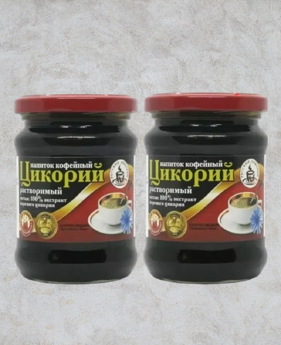 Русский цикорий Цикорий жидкий растворимый стеклянная банка 2 шт по 200 г