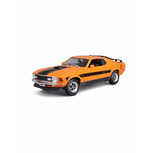 фото Машинка модель ford mustang mach 1970 1:18 30 см maisto