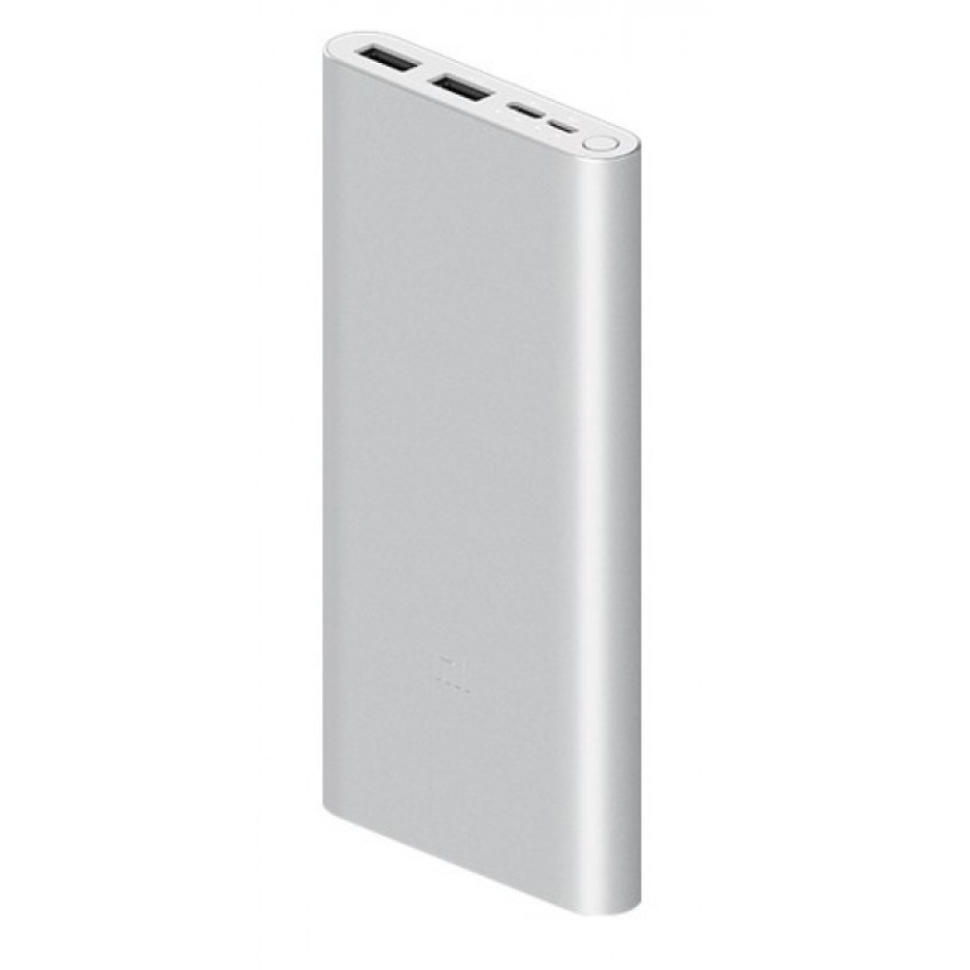 Powerbank Xiaomi 3 10000 мАч 2USB+Type-C 22.5W Fast Charge PB100DZM серебристый — фото 1