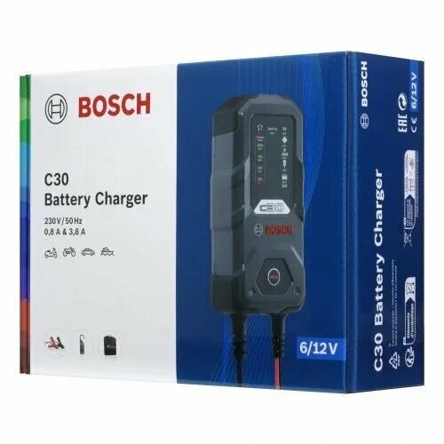 Устройство зарядное 6-12V 38A 120Ач 220V C30 BOSCH Арт 0189911030 7797₽