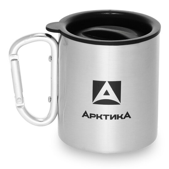 Термокружка невакуумная Арктика 801-350К, с карабином, 300 мл