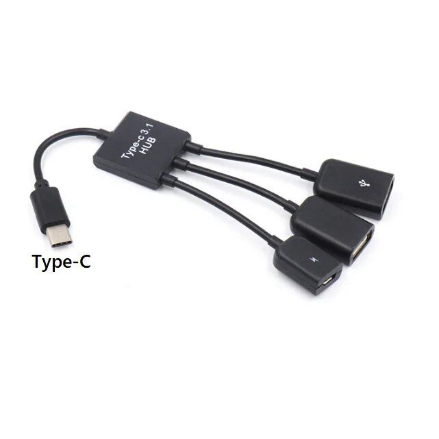 EDUP 3 в 1 микро-USB хаб, Type C