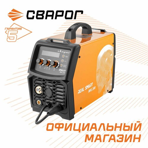 Сварочный аппарат инверторного типа Сварог REAL SMART MIG 200 (N2A5), TIG, MMA, MIG/MAG, 5.6 кВт
