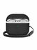 Uniq для Airpods 4 чехол Lyden Leatherette with handstrap Black