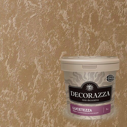 Изображение товара Декоративная краска с эффектом перламутровых песчаных вихрей Decorazza Lucetezza (1л) LC 11-85