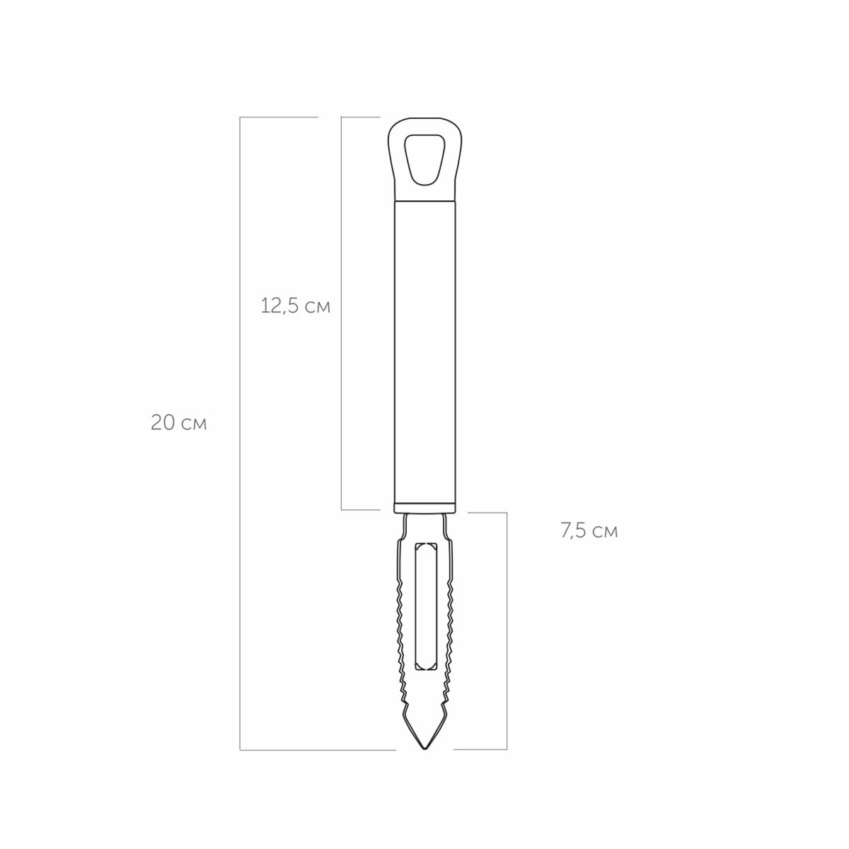 Овощечистка ручная NADOBA, KAROLINA, картофелечистка, скребок для рыбьей чешуи — фото 1
