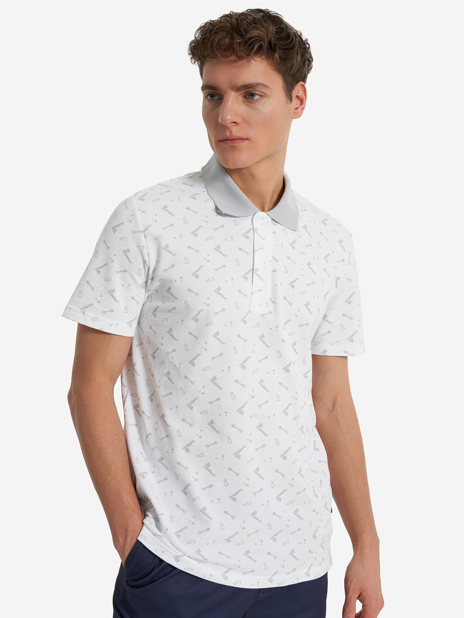 Поло OUTVENTURE Travel Men’s SS Polo Shirt, размер 54, белый