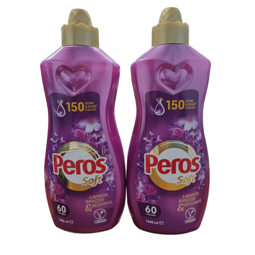 Кондиционер-ополаскиватель концентрат для белья Peros Лаванда и Бегонвиль 2х1440 мл