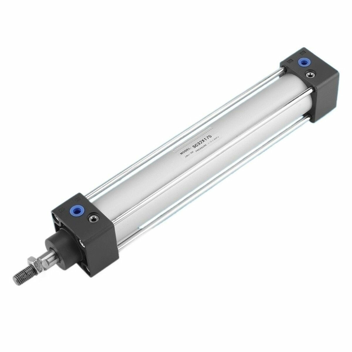 Пневматический воздушный цилиндр с резьбовым штоком поршня 300 мм