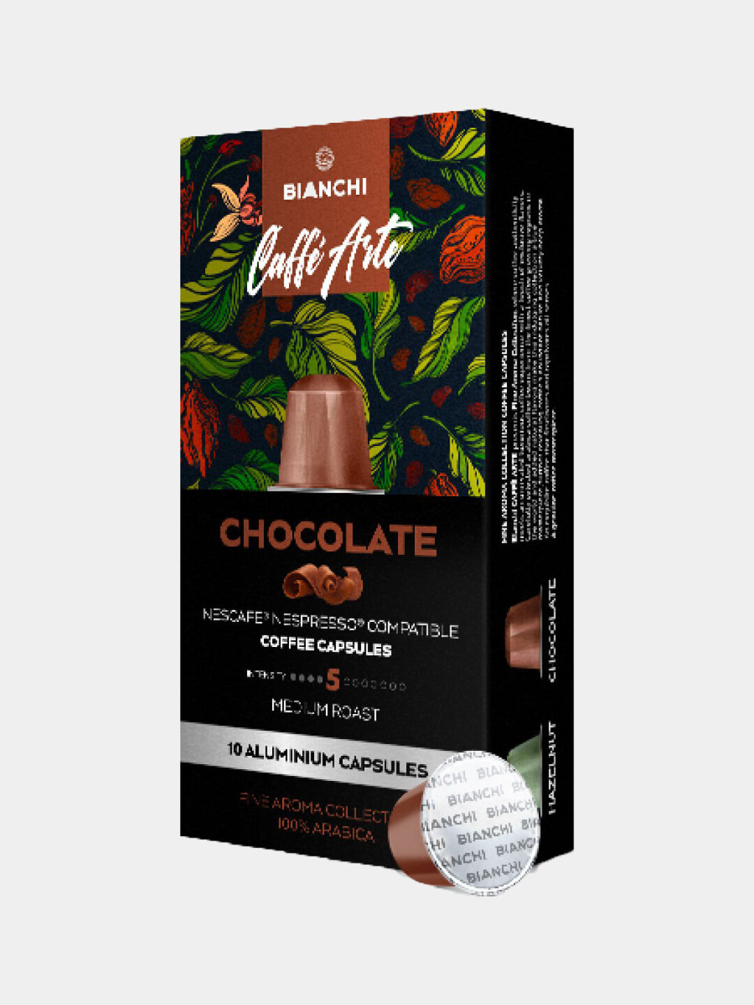 Кофе капсульный "Bianchi Caffe Arte Chocolate" 100% арабика, 10 капсул